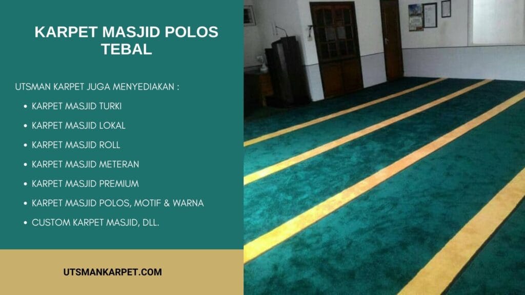 Karpet Masjid Polos Tebal