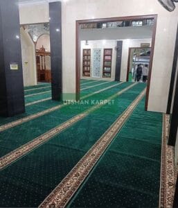 Foto Foto Hasil Pemasangan karpet untuk Masjid As Salaam di Pasar Minggu Jakarta Selatan