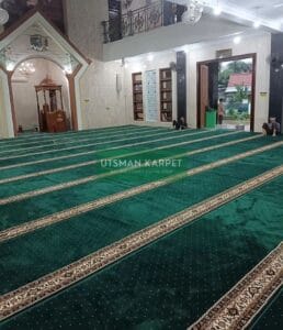 Foto Hasil Pemasangan karpet untuk Masjid As Salaam di Pasar Minggu Jakarta Selatan