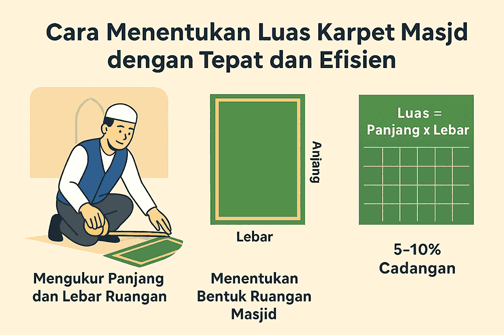 Cara Menentukan Luas Karpet Masjid