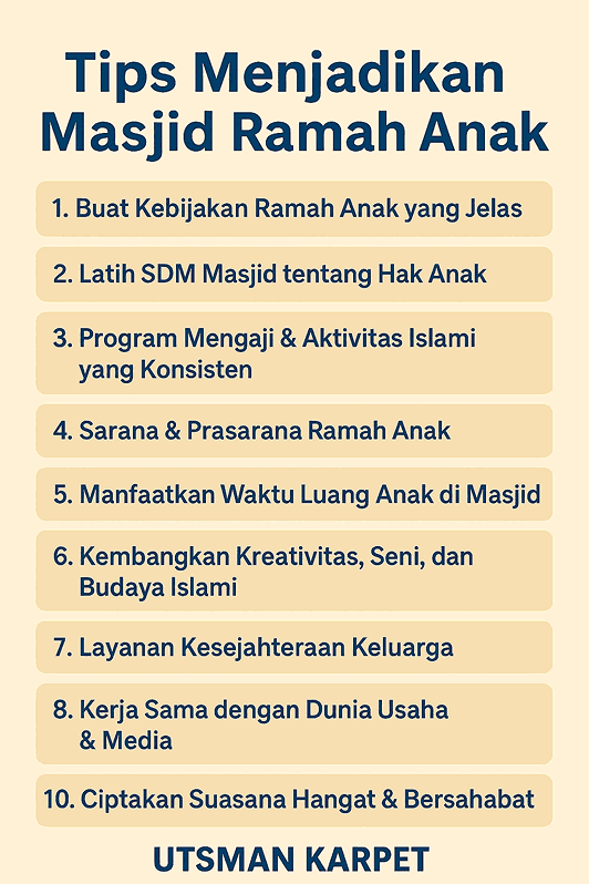 Cara Menjadikan Masjid Ramah Anak